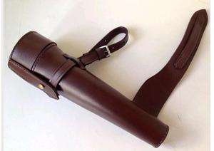 Frasco de sillín de caballo de cuero Premium con logotipo personalizado, acero inoxidable duradero para uso en equitación - Product Image 2