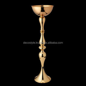 Tall Urn Metal Flower <b>Vase</b> - Product Image 3
