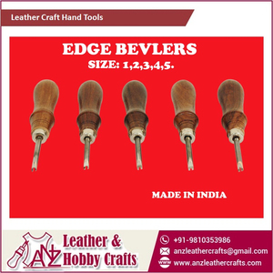 Professional <b>Leather</b> Edge Beveler <b>Tool</b> Set Sizes 1 2 3 4 5 Wood Handle Skiving <b>Tool</b> | OEM Private Label Bulk Supply Manufacturer - Product Image 1