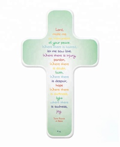 Suministros de iglesia de Cruz religiosa de latón puro - Product Image 6