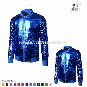 Chaquetas de Satén de Invierno Personalizadas para Hombre, Estilo Inglés, Cuello en V, Casual, Tipo Bomber, Bordado con Logotipo Universitario, Más Vendidas - Product Image 3