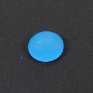 Calcedonia azul natural 14mm cabujón redondo 8,25 Cts piedra preciosa suelta para joyería - Product Image 1