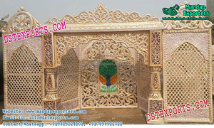 Puerta de bienvenida de boda india, decoración clásica de entrada de pavo real con temática de pavo real, a la venta - Product Image 2