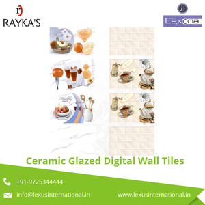 กระเบื้องผนังดิจิตอลเคลือบเซรามิกแข็งดีไซน์ทันสมัยสำหรับภายในโรงแรมฉนวนกันความร้อน & ฟังก์ชั่นต้านเชื้อแบคทีเรีย - Product Image 5