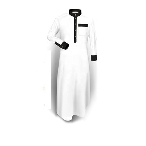 Vêtements islamiques de haute qualité Daffah Thobes, vente en gros, Jubba marocaine pour hommes, Thawb, Thobe, Kaftan, Qamis d'hiver, grande taille, respirant - Product Image 1