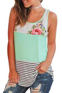 Camiseta sin mangas estampada de verano para mujer, equipo de entrenamiento de Yoga Fitness de talla grande - Product Image 4