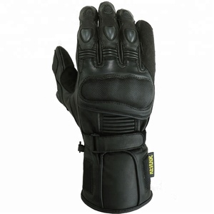 Gants de moto en cuir de vachette de haute qualité, nouveau style, imperméables, respirants, compatibles avec les écrans tactiles, unisexes, prix bas, USA - Product Image 4