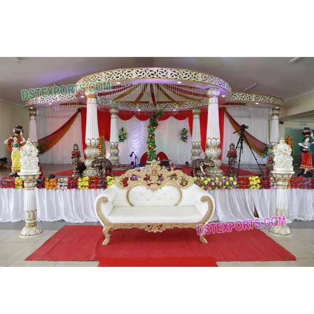 อินเดียแต่งงานเส้นใยบัว Mandap จัดงานแต่งงาน Mandap ขายในประเทศอินเดียจัดงานแต่งงานตกแต่ง Mandap