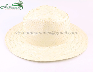 Sombrero de paja de Panamá bordado de hierba de mar verde Natural, patrón a cuadros, cuerda de cinta, accesorio ecológico Unisex para adultos - Product Image 5