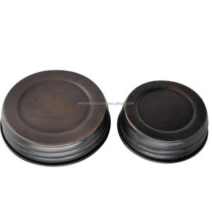 Tapa de tarro de masón normal, cobre brillante - Product Image 4