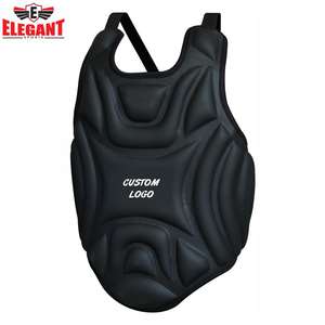 อุปกรณ์ป้องกันสำหรับชกมวย,ตัวป้องกันหน้าอกทำจากพลาสติกหุ้มเกราะ MMA ป้องกันหน้าอกสำหรับการชกมวยตัวป้องกันสำหรับคาราเต้บอดี้สปอร์ตสุดหรู - Product Image 3