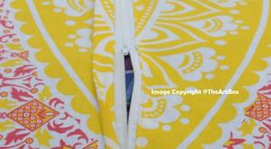 Pouf Mandala Ombre en Coton Fait Main par Indian Artisans Tissé Repose-pieds avec Plusieurs Couleurs pour une Magnifique Décoration Intérieure - Product Image 4