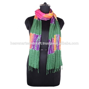 Hand Knitted Rayon <b>Net</b> Scarf for Girls SC0210 Hand Knitted Rayon <b>Net</b> Scarf Skinny Hand Knitted Rayon Scarf for Girls Skinny - Product Image 2