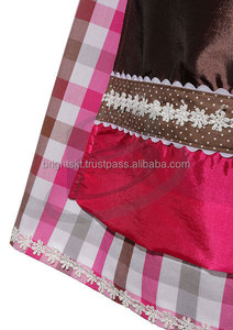 Dirndl-traje de Oktoberfest para mujer, traje de talla grande a cuadros, traje alemán de Oktoberfest para chica, uniforme de cerveza - Product Image 5