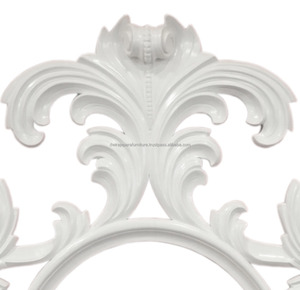 Muebles de espejo decorativos de madera blanca - Product Image 3