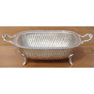 Vajilla de latón niquelado, platos de vajilla, cuenco para HOTEL, restaurante, fiesta, boda, el mejor precio al por mayor - Product Image 4