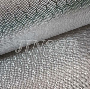 Tissu de maille de fibre de verre d'armure d'hexagone de Texalium avec la surface de papier d'aluminium de service de coupe - Product Image 5