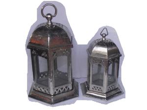 Lanterne à bougie en métal en aluminium coulé en forme de dôme hexagonal, finition nickel brut, pour la décoration de la maison, vente chaude - Product Image 3