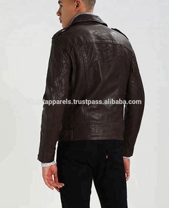 Nouveauté Vente en gros Veste de moto en cuir de vache pour homme Hiver Grande taille 2026 Vestes en cuir élégantes bon marché personnalisables - Product Image 2