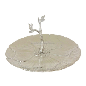 แท่นวางเค้กดีไซน์ดอกไม้ขาตั้งคัพเค้กสำหรับงานแต่งงานแบบพับได้แท่นวางลูกกวาดแท่นวางเค้กโลหะสำหรับงานปาร์ตี้คริสต์มาสขาตั้งโชว์อาหาร - Product Image 1
