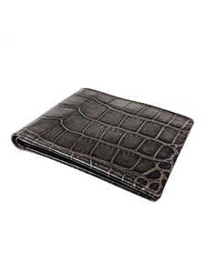 Crocodile Embossed Leather Bifold <b>Wallet</b> Exotic Pattern Multi Card Holder Classic Mens Billfold OEM - Product Image 6