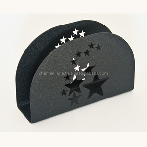 Servilletero de hierro negro Farmhous para mesas - Product Image 1