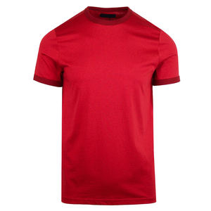 Camiseta informal de manga corta con cuello redondo de algodón 100% para hombre, camiseta de secado rápido de talla grande, sublimación sólida, personalizable, lisa, transpirable, en blanco - Product Image 2