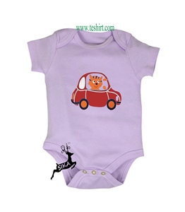 Ropa de Bebé al por Mayor de Tirupur, Mamelucos de Algodón Orgánico OCS y Bambú, Estampados, Modernos, Unisex, con Botones a Presión, Cortos, para Verano - Product Image 6