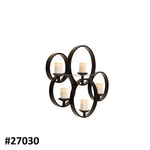 Candelabro de pared resistente de 5 círculos, soporte de vela - Product Image 1