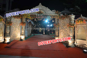 Portones de Boda Estilo Bollywood Jodha Akbar, Modernos, de FRP, Tamaño y Color Personalizables, Fácil Montaje, Fabricante de Portones de Bienvenida, Diseños de EE. UU. y Reino Unido - Product Image 5