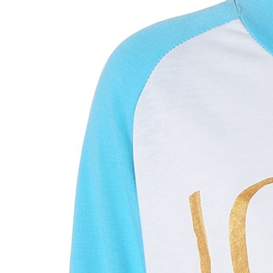 Fabricante directo de lujo de las mujeres 100% algodón camisetas de manga larga personalizado impreso alta seda Logo encaje talla grande botón - Product Image 4