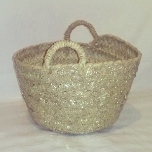 MINI SAC DE PLAGE EN CUIR VÉRITABLE TISSÉ À LA MAIN À MOTIF GÉOMÉTRIQUE MODE UNISEXE - Product Image 1