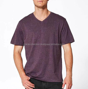 T-shirt à col en V pour hommes Motif solide Plus Size Short Respirant Compression Made Spandex-Jersey Bamboo Fashion Usage quotidien - Product Image 4