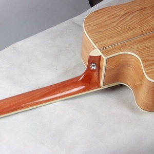 Guitare électro-acoustique <span class=keywords><strong>Bones</strong></span> Nut 41 pouces, modèle standard pour débutants, table en épicéa, fond en frêne, manche en acajou, la moins chère, Indonésie - Product Image 6
