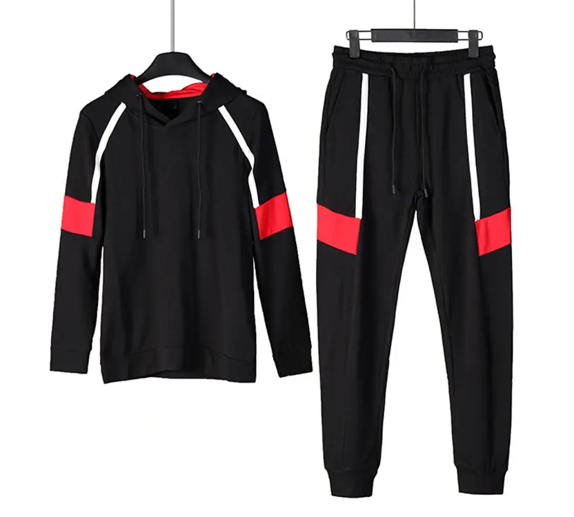 Tracksuit Top Design Wholesale Tracksuit custom cotton gym clothing sports workout fashion plain men tracksuit