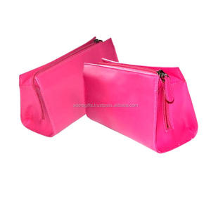 Portable Large Travel Cosmetic Bags Bulk <b>Makeup</b> <b>Storage</b> Custom PU Leather Cotton Canvas Durable Zipper Case Custom Large Letter - Product Image 1