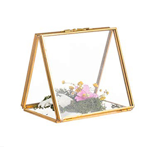 Cadres photo autonomes en laiton noir antique et verre 8x6 Chaman Inde pour portrait, mariage, fête, maison - Product Image 1