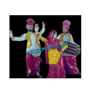Rangla Punjab estatua Punjabi boda baile fibra estatuas Haveli & hoteles decoración fibra estatua Australia EE. UU. Reino Unido - Product Image 1