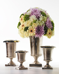 VASE à fleurs en métal argenté, VASE de décoration de jardin, VASE de décoration de maison pour décoration de mariage, prix de gros - Product Image 5