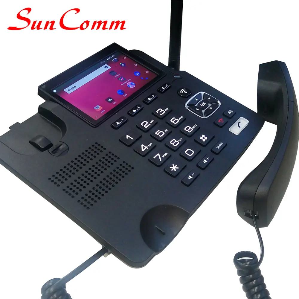 Telepon Genggam Layar Sentuh 4G Lte, Telepon Genggam Nirkabel Tetap dengan Kartu Sim SC-9030-4GT
