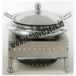 Chauffe-plat rond en acier inoxydable avec couvercle Plat de service de restauration haut de gamme Idéal pour les restaurants, les hôtels, les fêtes et les banquets - Product Image 2