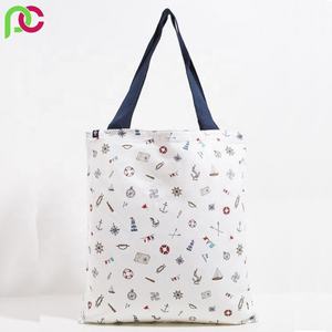 2019 personnalisé toile fourre-tout sac à provisions en coton écologique avec sérigraphie Logo traité en gros vente chaude - Product Image 4