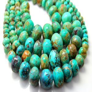 Cuentas de piedra turquesa Arizona Natural de alta calidad de 16 pulgadas, forma redonda, precios al por mayor competitivos - Product Image 3