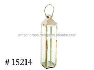 Premium Quality <b>Lantern</b> Tall <b>Lantern</b> Decorative Heavy <b>Glass</b> Iron Candle <b>Glass</b> <b>Lanterns</b> Moroccan Theme Design - Product Image 3