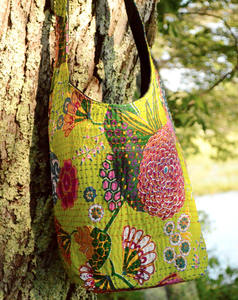 Sac Kantha Jhola fait main en coton indien Lot de 20 élégants sacs à bandoulière de soirée - Product Image 2