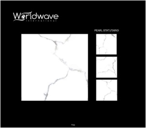 Azulejo de Carrara de porcelana esmaltada brillante 600x600mm colección de último diseño azulejos de pared diseños modernos de suelo y pared - Product Image 3