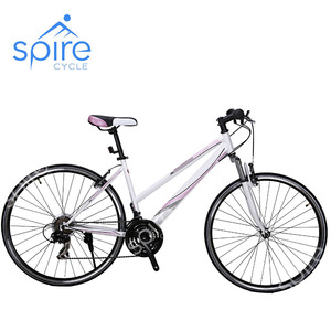 Vélo de montagne en acier à 21 vitesses pour femmes avec fourche à suspension et jantes à double paroi - Product Image 5