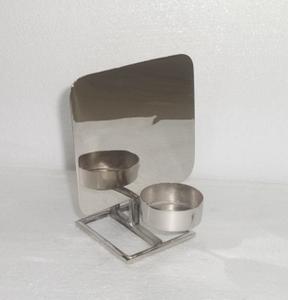 Support de bougeoir décoratif avec miroir arrière pour la décoration de la maison, de l'hôtel et du restaurant - Product Image 3