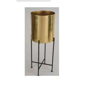 Macetas con Soporte en Color Dorado y Negro, Artículos Elegantes para Flores, para Oficina, Hogar y Bodas - Product Image 1