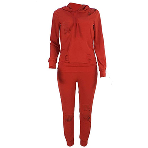 Ensemble Sweat à capuche et shorts pour femmes, survêtement de sport personnalisé avec logo, jogging, fitness, collection 2020 - Product Image 3